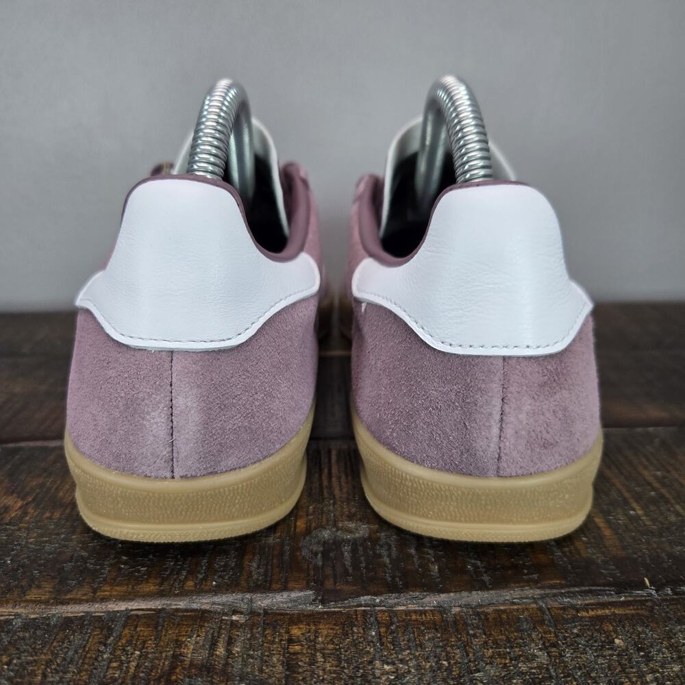 NEW adidas Gazelle Indoor Womens Size 7.5 Lifestyle Shoes Shadow Fig Gum IH5483 - Picture 4 of 13